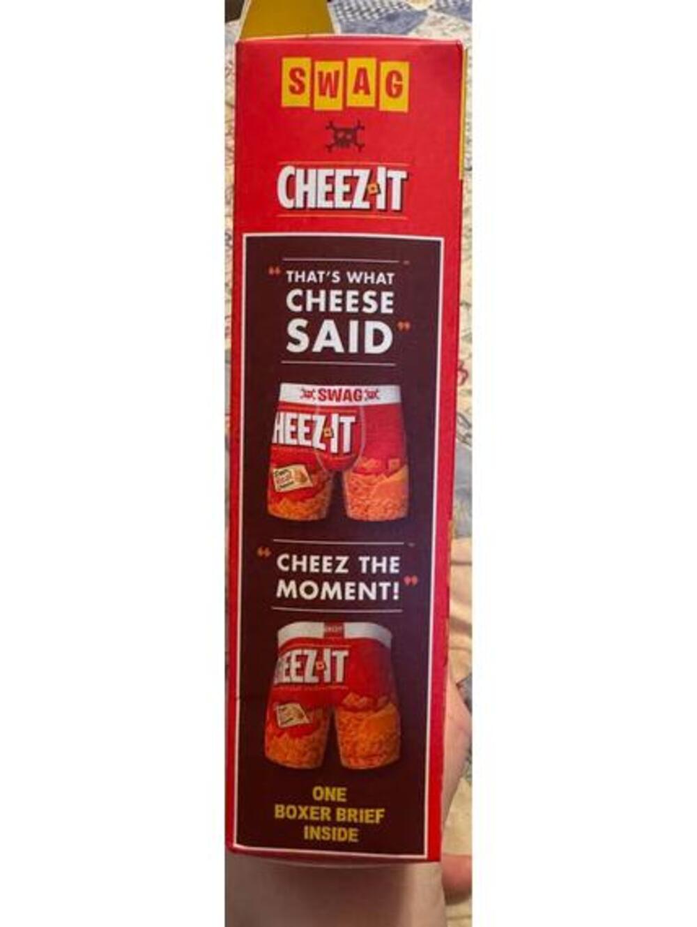 Mens Medium Briefs/Boxers - CheezIts - New in Box - Picture 2 of 2
